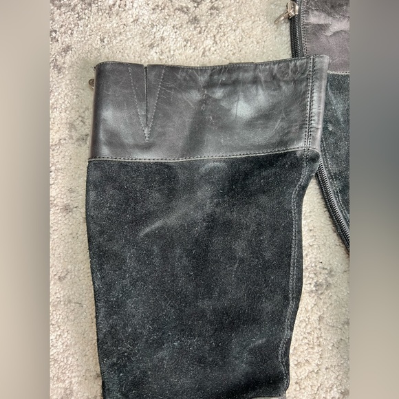 ETIENNE AIGNER knee high horse but hardware black riding boots - Picture 4 of 10